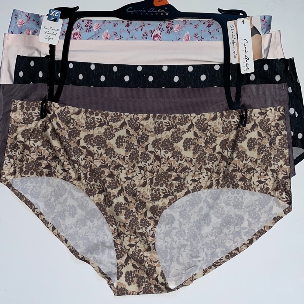 5 bonded edge hipsters panties